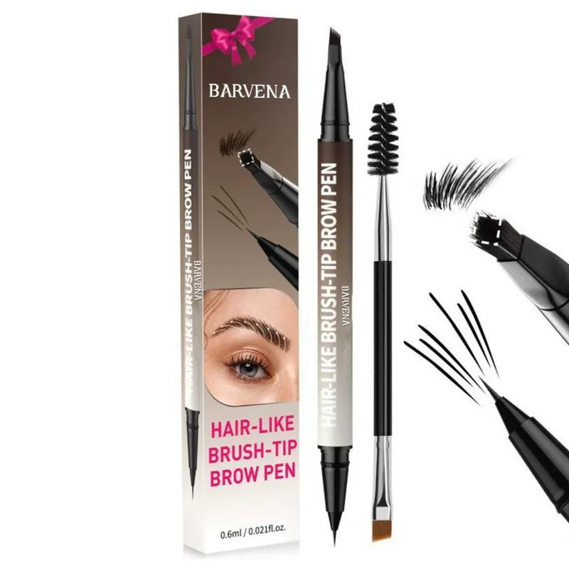 Natural and smooth double-ended eyebrow pencil